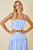 "Eliza" Striped Set (Powder Blue)
