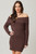 "Mirabella" Sweater Dress (Brown)
