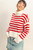 "Tate" Turtleneck Sweater (Cream/Red) "Tate" Turtleneck Sweater (Cream/Red)