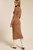"Scorpio" Sweater Midi Dress (Camel)