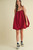 "Colby" Bubble Dress (Burgundy)