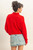 "Tori" Mock Neck Sweater (Red)