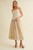 "Josie" Corset Midi Dress (Ecru)
