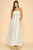 "Aubrey" Leather Trim Midi Dress (Tone Linen) "Aubrey" Leather Trim Midi Dress (Tone Linen)