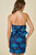 "Jane" Jacquard Dress (Navy/Blue)