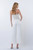 "Olivia" Drawstring Wide Leg Jeans (White)