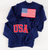 "USA" Reversible Mockneck Pullover (Navy)