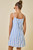 "Caleb" Striped Dress (Light Blue)