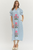 "Helen" Embroidered Maxi Dress (Blue Floral)