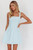 "Brandy" Square Neck Dress (Baby Blue)