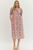 "Soph" Floral Midi Dress (Pink)
