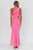 "Maddy" Cut Out Maxi Dress (Hot Pink)