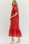 "Sydney" Eyelet Midi Dress (Red)
