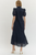 "Sydney" Eyelet Midi Dress (Navy)