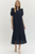 "Sydney" Eyelet Midi Dress (Navy)