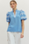 "Jessica" Embroidered Top (Chambray)