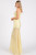 "Vallie" Sheer Chiffon Maxi Dress (Pastel Yellow)