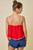 "Molly" Top (Red/Pink)