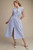 "Erin" Striped Midi Dress (Powder Blue)