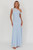 "Kat" Sheer Maxi Dress (Ice Blue)