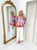 "Megan" Floral Top (Pink)