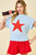 "July" Star Sweater Top