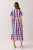 "Kyle" Midi Dress (Red/Blue)