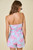 "Polly" Jacquard Romper (Pink/Blue)