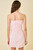 "Mina" Strapless Smocked Dress (Light Pink)