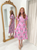 "Anniston" Midi Dress (Pink Floral)