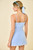"Jenna" Linen Scalloped Set (Baby Blue)