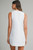 "Harper" Jacquard Buttoned Dress (White)