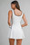 "Izzy" Scuba Contrast Active Dress (White)