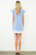 "Hayes" Striped Shift Dress (Blue)