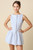 "Arden" Button Front Denim Mini Dress (Light Blue)