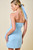  "Kate" Strapless Dress (Blue)