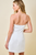 "Kate" Strapless Dress (White)