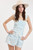 "Harley" Mini Dress (Blue Toile)
