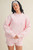 "Salty" Mockneck Sweatshirt (Pink)
