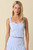 "Naomi" Structured Corset Top (Light Blue)