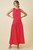 "Vanessa" Two Piece Set (Red/White)