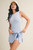 "Katelyn" Romper (Light Blue)