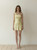 "Carter" Satin Mini Dress (Lemon)
