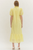 "Shelly" Eyelet Midi Dress (Yellow)