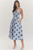 "Keavey" Polka Dot Dress (Blue/Navy)