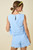 "Taylor" Embroidered Top (Blue)