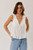 "Lana" Babydoll Tank Top (White)