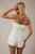 "Stella" Denim Romper (White)