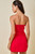 "Carsyn" Strapless Dress (Red)