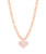  Pink Acrylic Heart Necklace